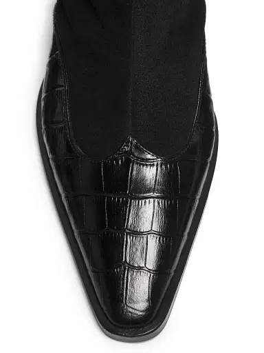 Maria Luca Women's Nila 65MM Suede Booties - Black - Size 9.5 | Thumbnail 4 Maria Luca Women's Nila 65MM Suede Booties - Black - Size 9.5 | Thumbnail 4