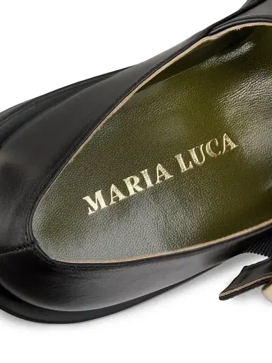 Maria Luca Women's Nora Leather Mary Janes - Black - Size 10 | Thumbnail 5