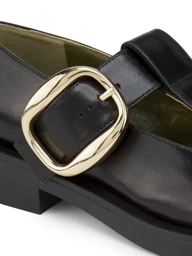 Maria Luca Women's Nora Leather Mary Janes - Black - Size 10 | Thumbnail 6