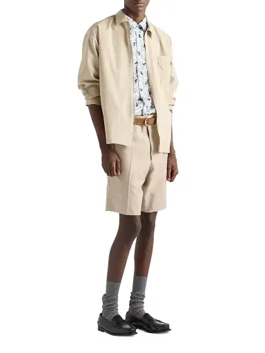 Prada Men's Cotton Shirt - Beige Khaki - Size XXXL | Thumbnail 5