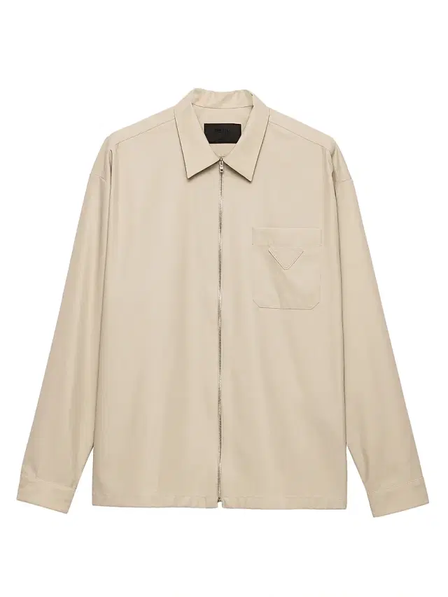 Men's Cotton Shirt - Beige Khaki