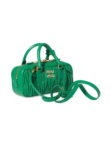 Miu Miu Women's Arcadie Matelassé Nappa Leather Top Handle Bag | Thumbnail 2 Miu Miu Women's Arcadie Matelassé Nappa Leather Top Handle Bag | Thumbnail 2