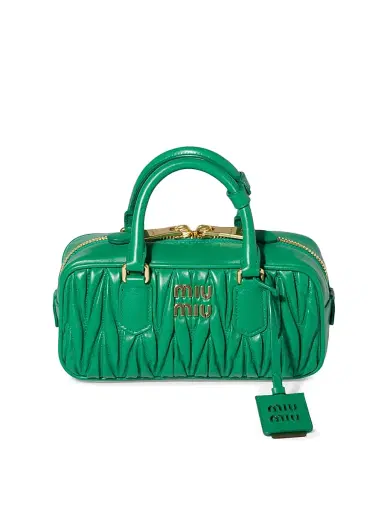 Miu Miu Women's Arcadie Matelassé Nappa Leather Top Handle Bag | Thumbnail 1 Miu Miu Women's Arcadie Matelassé Nappa Leather Top Handle Bag | Thumbnail 1