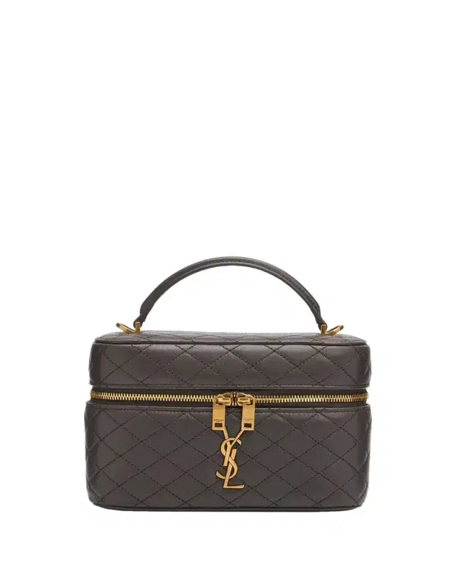 Saint Laurent Gaby Vanity Quilted Leather Bag