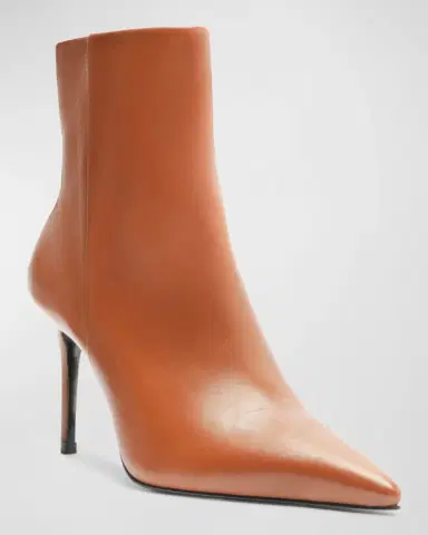 Schutz Mikki Leather Stiletto Zip Booties | Thumbnail 2 Schutz Mikki Leather Stiletto Zip Booties | Thumbnail 2