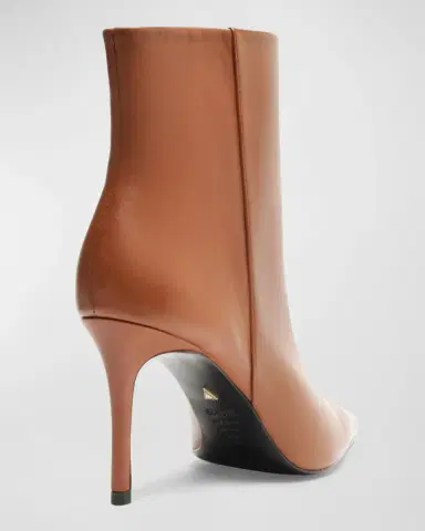 Schutz Mikki Leather Stiletto Zip Booties | Thumbnail 3 Schutz Mikki Leather Stiletto Zip Booties | Thumbnail 3