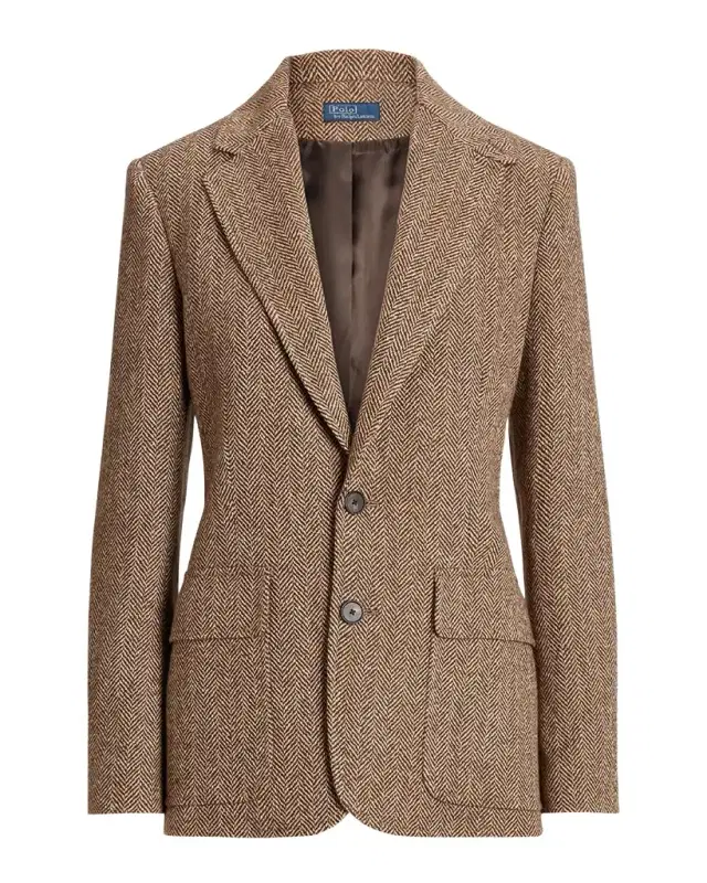 Polo Ralph Lauren Single-Breasted Herringbone Blazer