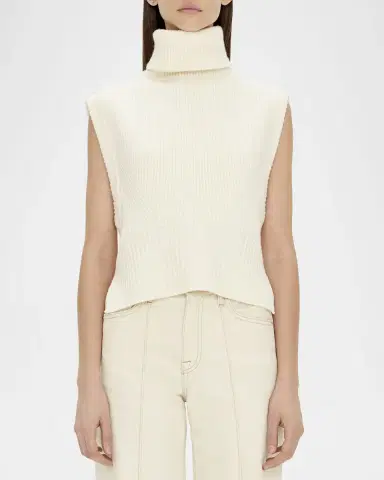 Simkhai Maple Wool & Cashmere Sleeveless Turtleneck Top | Thumbnail 4