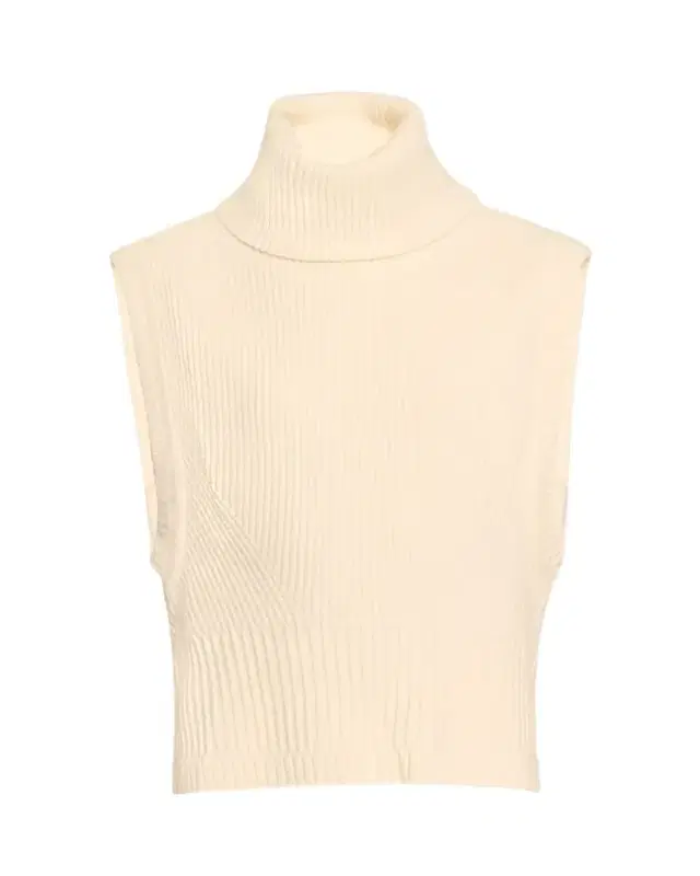 SIMKHAI Maple Wool & Cashmere Sleeveless Turtleneck Top