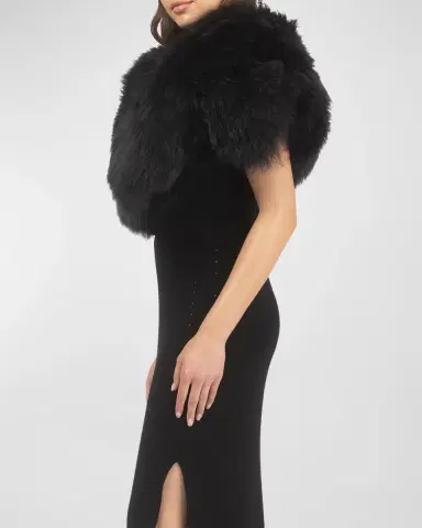 Gorski Select Lamb Shearling Stole | Thumbnail 4