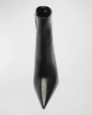 Schutz Mikki Leather Stiletto Zip Booties | Thumbnail 4 Schutz Mikki Leather Stiletto Zip Booties | Thumbnail 4