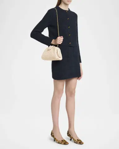Bottega Veneta Lauren 1980 Mini Clutch Bag with Chain Strap | Thumbnail 6