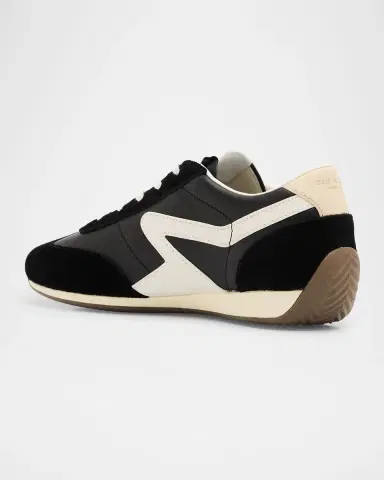 rag & bone Retro Slim Mixed Leather Sneakers | Thumbnail 4