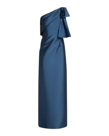 SACHIN & BABI Bonne One-Shoulder Bow Column Gown | Thumbnail 1 SACHIN & BABI Bonne One-Shoulder Bow Column Gown | Thumbnail 1