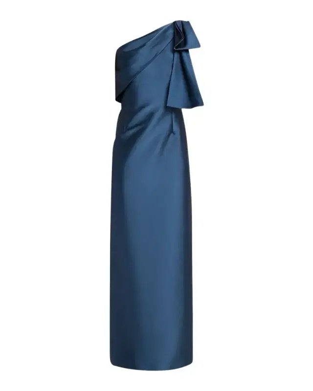 SACHIN BABI Bonne One-Shoulder Bow Column Gown