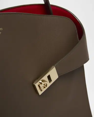 Ferragamo Large Hug Soft Bicolor Shoulder Bag | Thumbnail 5 Ferragamo Large Hug Soft Bicolor Shoulder Bag | Thumbnail 5