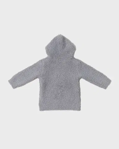 Barefoot Dreams Kid 's CozyChic Textured Hoodie, Size 3M-24M | Thumbnail 2