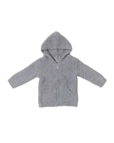 Barefoot Dreams Kid 's CozyChic Textured Hoodie, Size 3M-24M | Thumbnail 1