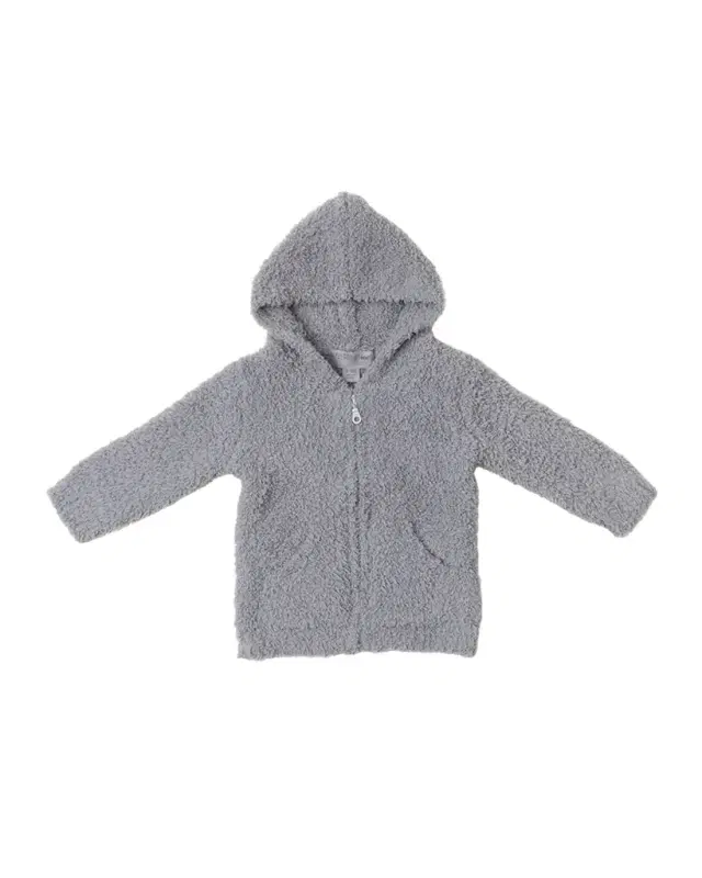 Barefoot Dreams Kid 's CozyChic Textured Hoodie, Size 3M-24M