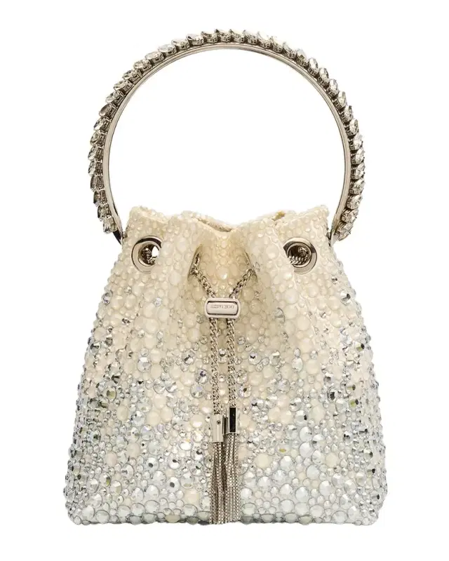 Jimmy Choo Bon Bon Embellished Top-Handle Bag