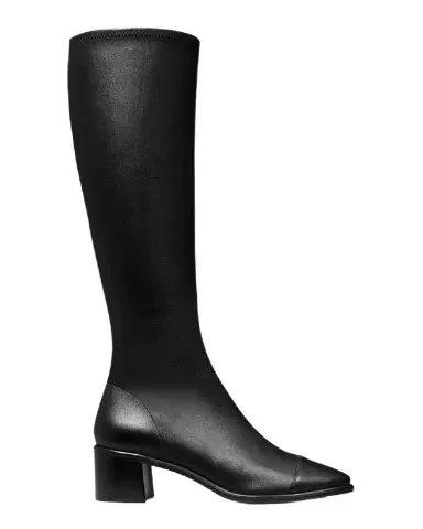 Tory Burch Leather Cap-Toe Medallion Knee Boots | Thumbnail 1 Tory Burch Leather Cap-Toe Medallion Knee Boots | Thumbnail 1