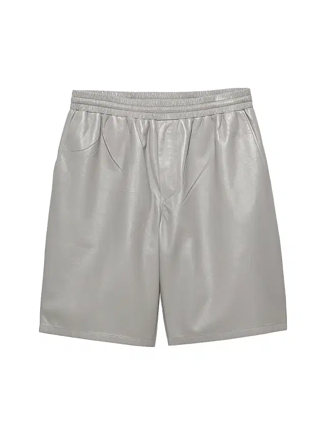 Men's Leather Bermudas - Grey