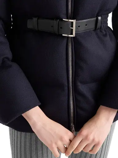 Prada Women's Loden Down Jacket - Navy Blue - Size 4 | Thumbnail 4