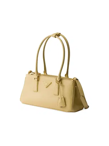 Prada Women's Galleria Saffiano Leather Top Handle Bag - Yellow | Thumbnail 2 Prada Women's Galleria Saffiano Leather Top Handle Bag - Yellow | Thumbnail 2