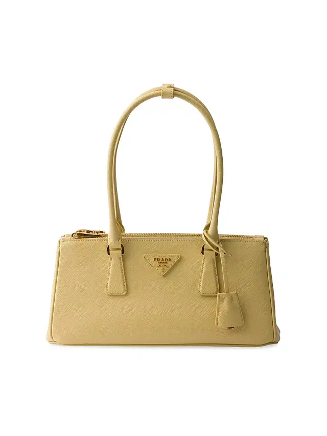 Women's Galleria  Saffiano Leather Top Handle Bag - Yellow
