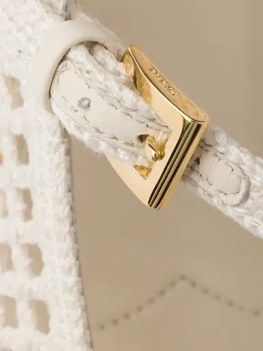 Prada Women's Crochet Pumps - Beige Khaki | Thumbnail 4