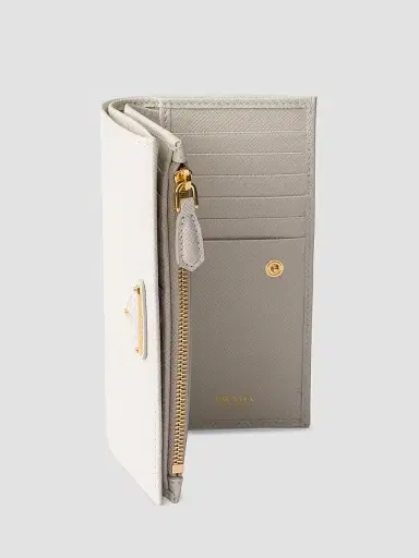Prada Women's Large Saffiano Leather Wallet - Beige Khaki | Thumbnail 4