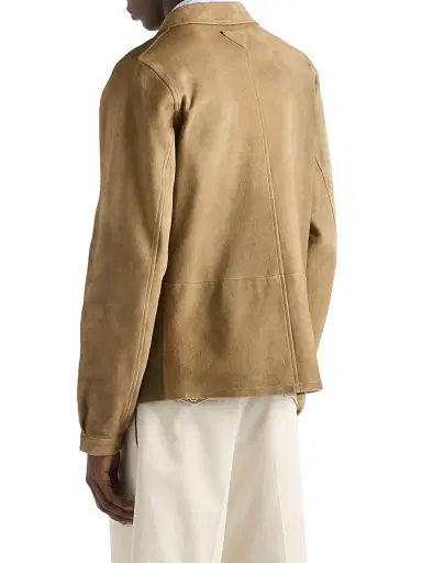 Prada Men's Suede Blouson Jacket - Green Brown - Size 42 | Thumbnail 3 Prada Men's Suede Blouson Jacket - Green Brown - Size 42 | Thumbnail 3