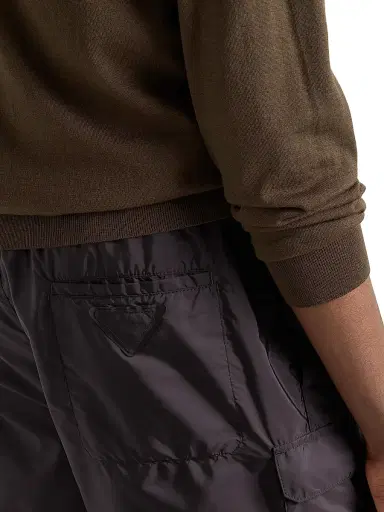 Prada Men's Re-Nylon Swim Trunks - Black - Size 38 | Thumbnail 5