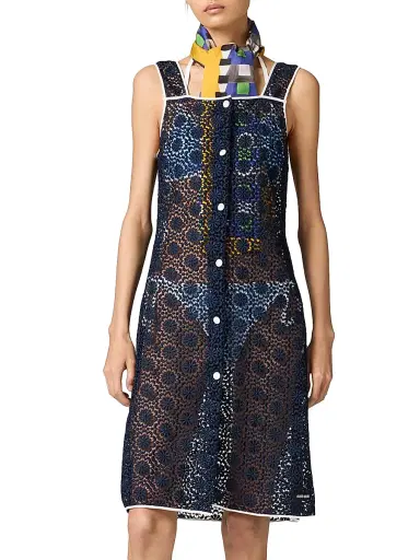 Miu Miu Women's Macrame Dress - Blue - Size 2 | Thumbnail 2 Miu Miu Women's Macrame Dress - Blue - Size 2 | Thumbnail 2