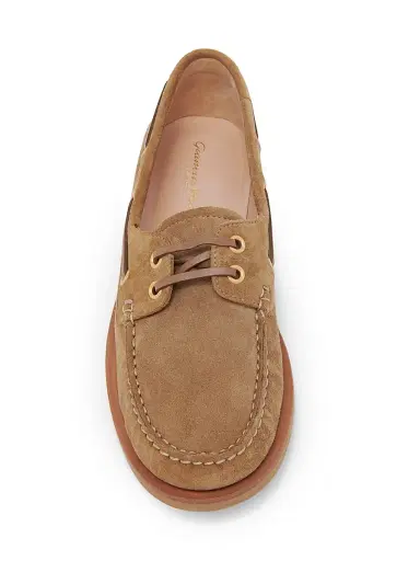 Gianvito Rossi Women's Suede Loafers - Camel | Thumbnail 4