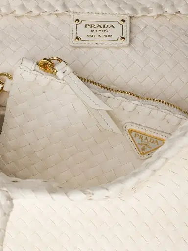 Prada Women's Large Leather Tote Bag - White | Thumbnail 6
