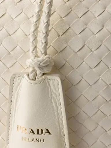 Prada Women's Large Leather Tote Bag - White | Thumbnail 7