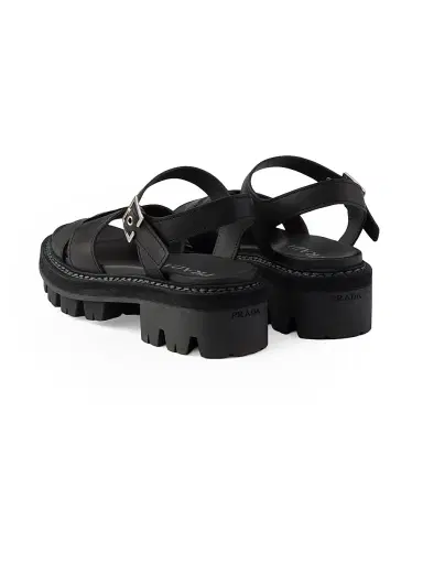 Prada Women's Leather Sandals | Thumbnail 3 Prada Women's Leather Sandals | Thumbnail 3