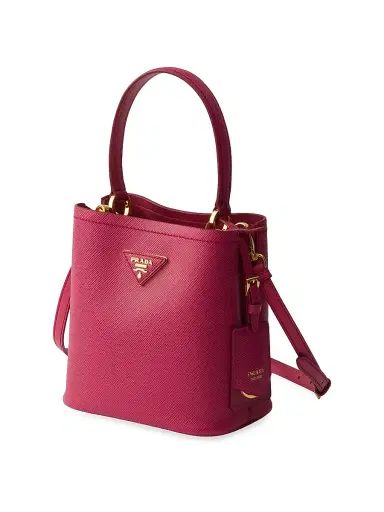Prada Women's Panier Saffiano Leather Bucket Bag | Thumbnail 2
