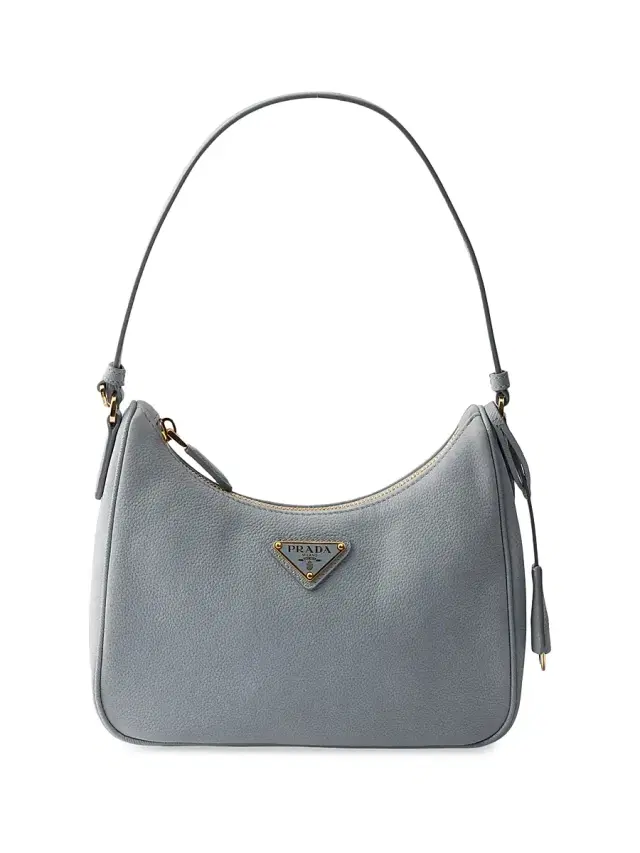 Prada Women's  Re-edition 2005 Nubuck And Saffiano Leather Mini-bag - Grey