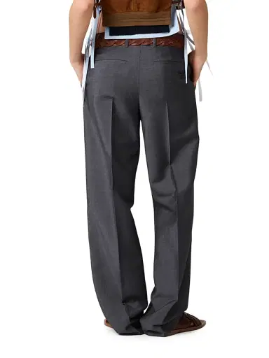 Miu Miu Women's Kid Mohair Pants - Grey - Size 6 | Thumbnail 3