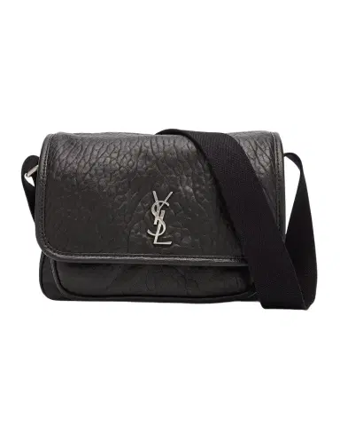 Saint Laurent Men's Niki Small Messenger Bag in Grained Lambskin | Thumbnail 1 Saint Laurent Men's Niki Small Messenger Bag in Grained Lambskin | Thumbnail 1