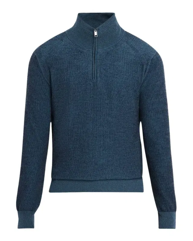 Men 's Cashmere Quarter-Zip Sweater