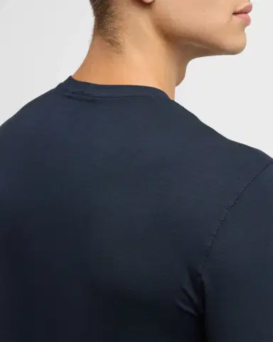 Giorgio Armani Men's Cotton Long-Sleeve Crewneck T-Shirt | Thumbnail 5
