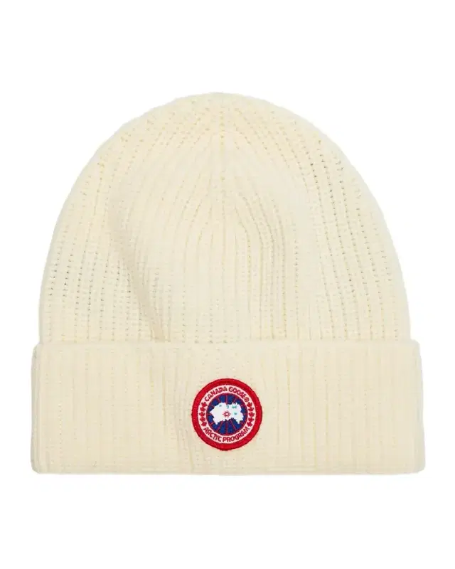 Canada Goose Men's Arctic Rib-Knit Wool Beanie Hat
