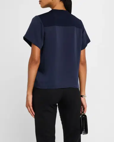 Simkhai Addy Short-Sleeve Knit T-Shirt | Thumbnail 3