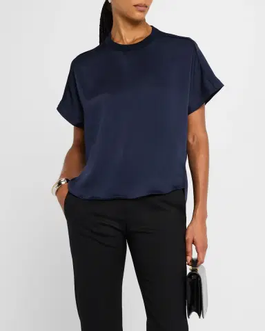 Simkhai Addy Short-Sleeve Knit T-Shirt | Thumbnail 4
