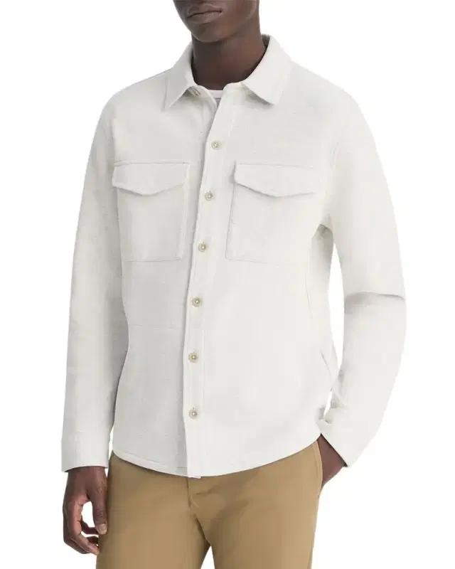 Vince Men 's Solid 4-Pocket Shirt Jacket