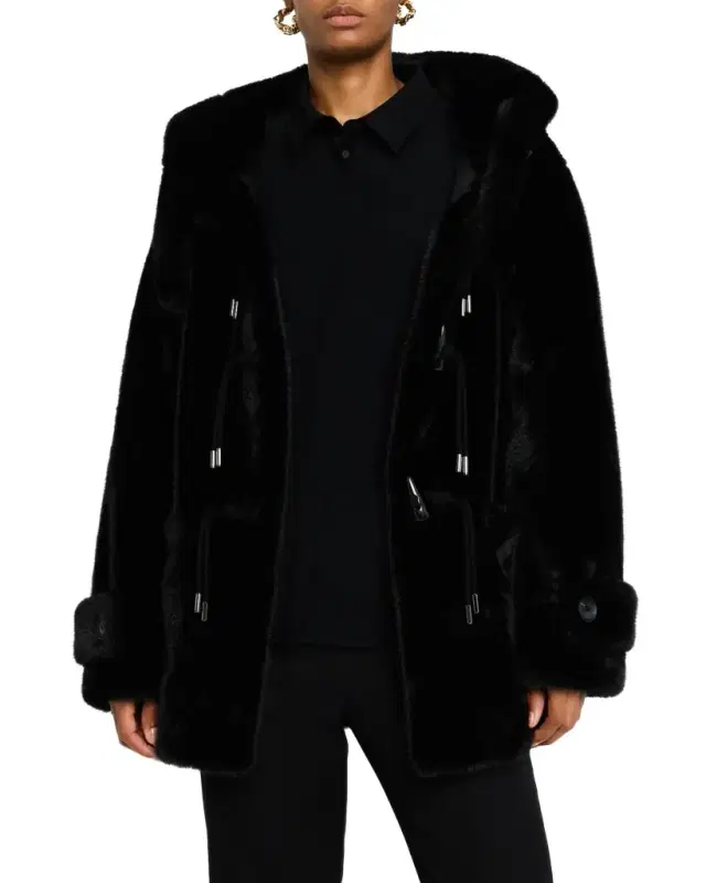 Kobi Halperin Rosie Hooded Faux Fur Coat
