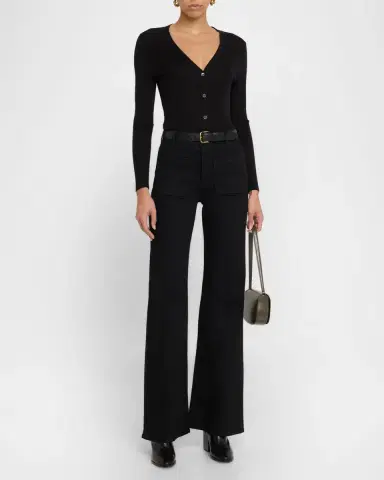 Nili Lotan Florence Flare Denim Jeans | Thumbnail 2